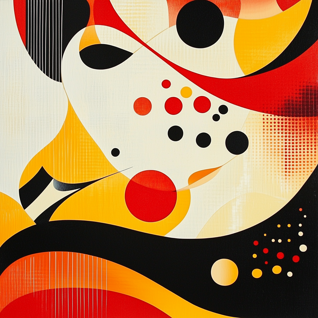 Joan Miró Inspired Mystical Symbols Number Painting