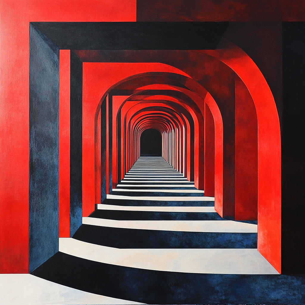 Kazimir Malevich Inspired Time Dilation Field painting number kit