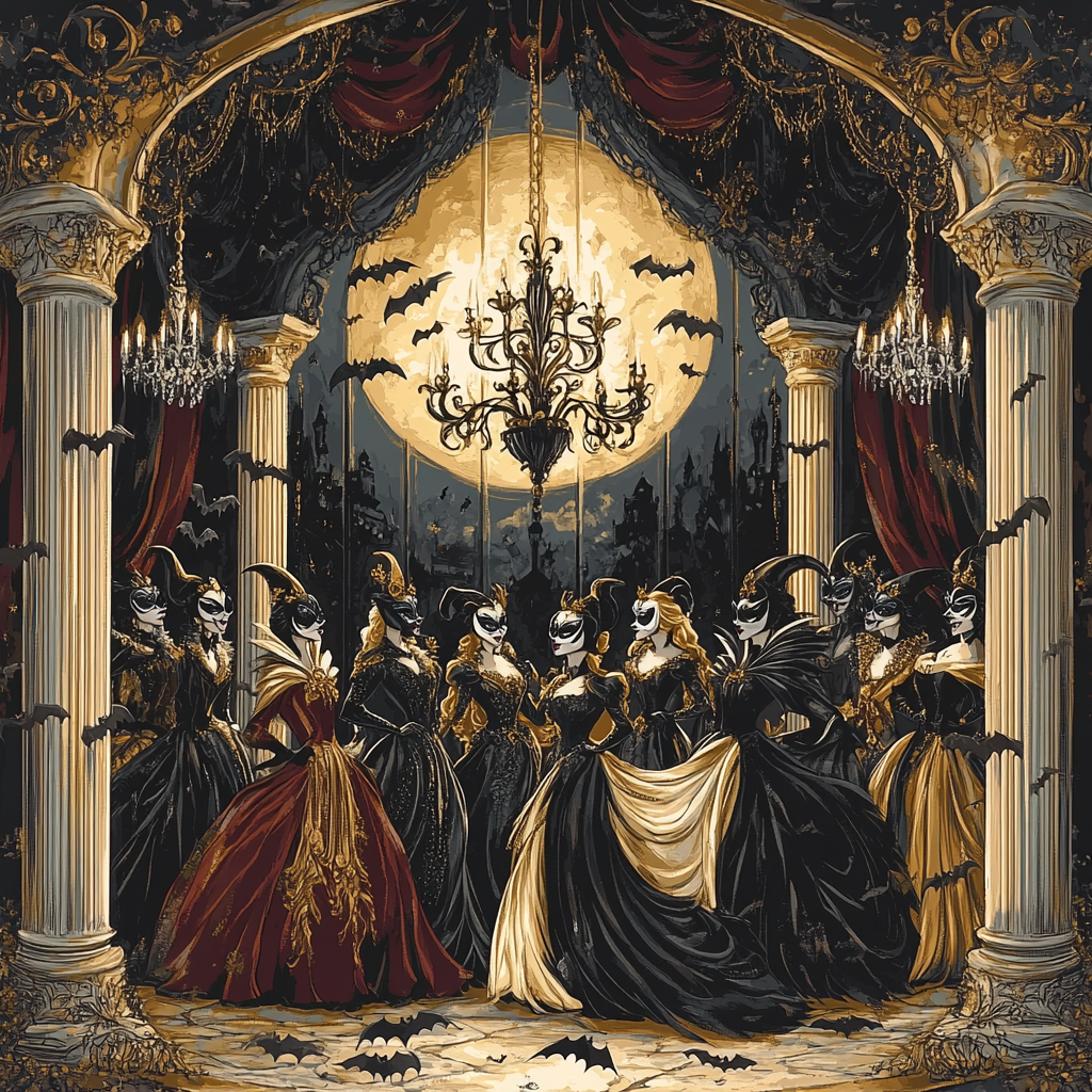 Villain Masquerade At Midnight Number painting