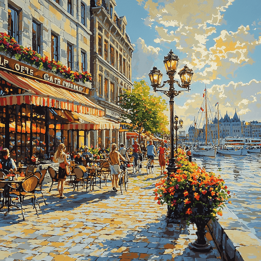 Montreal's Old Port Paint By Numbers