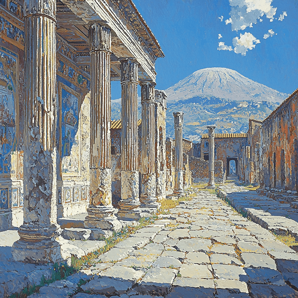 Pompeii Ruins Paint By Color