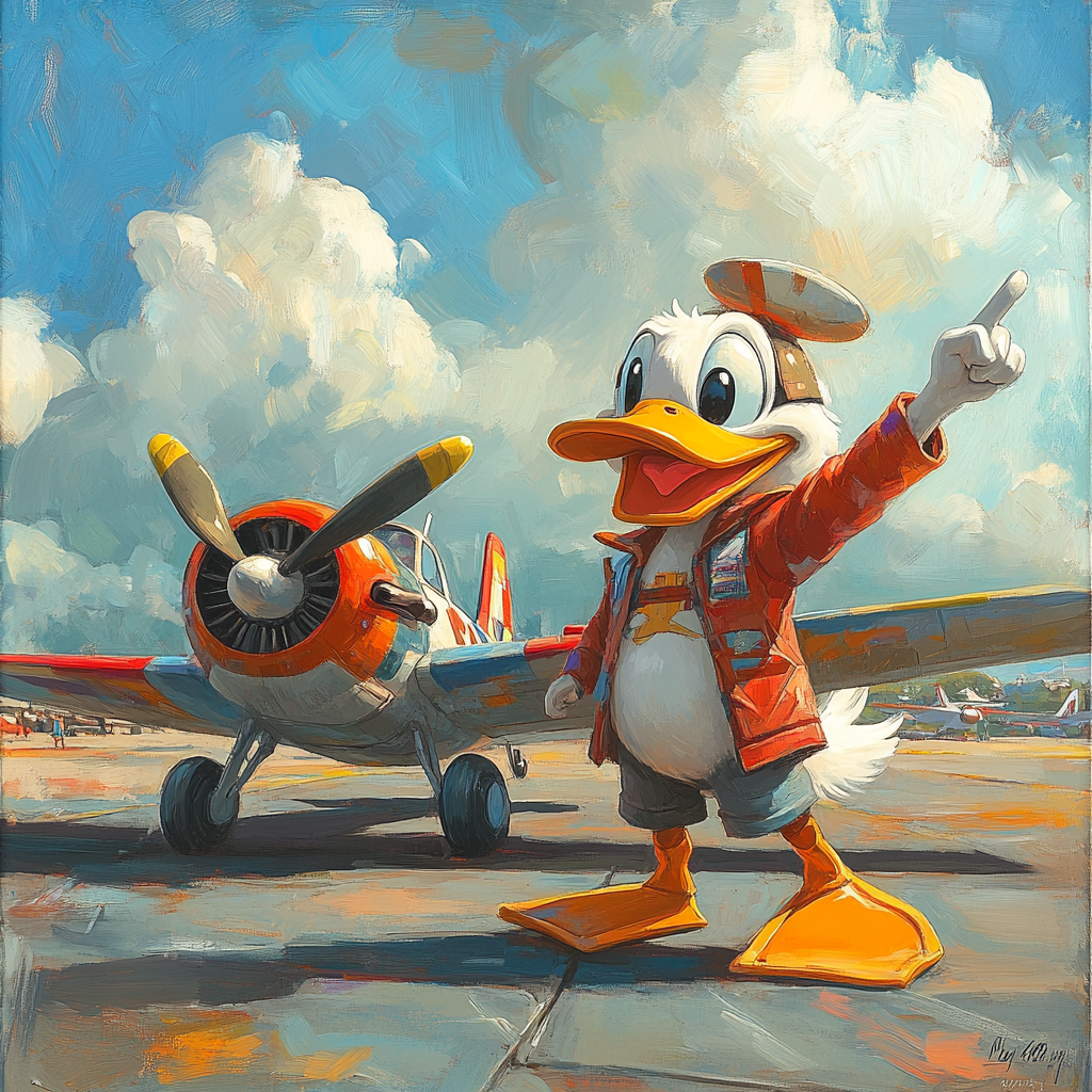 Launchpad McQuack Sky Glide painting number kit