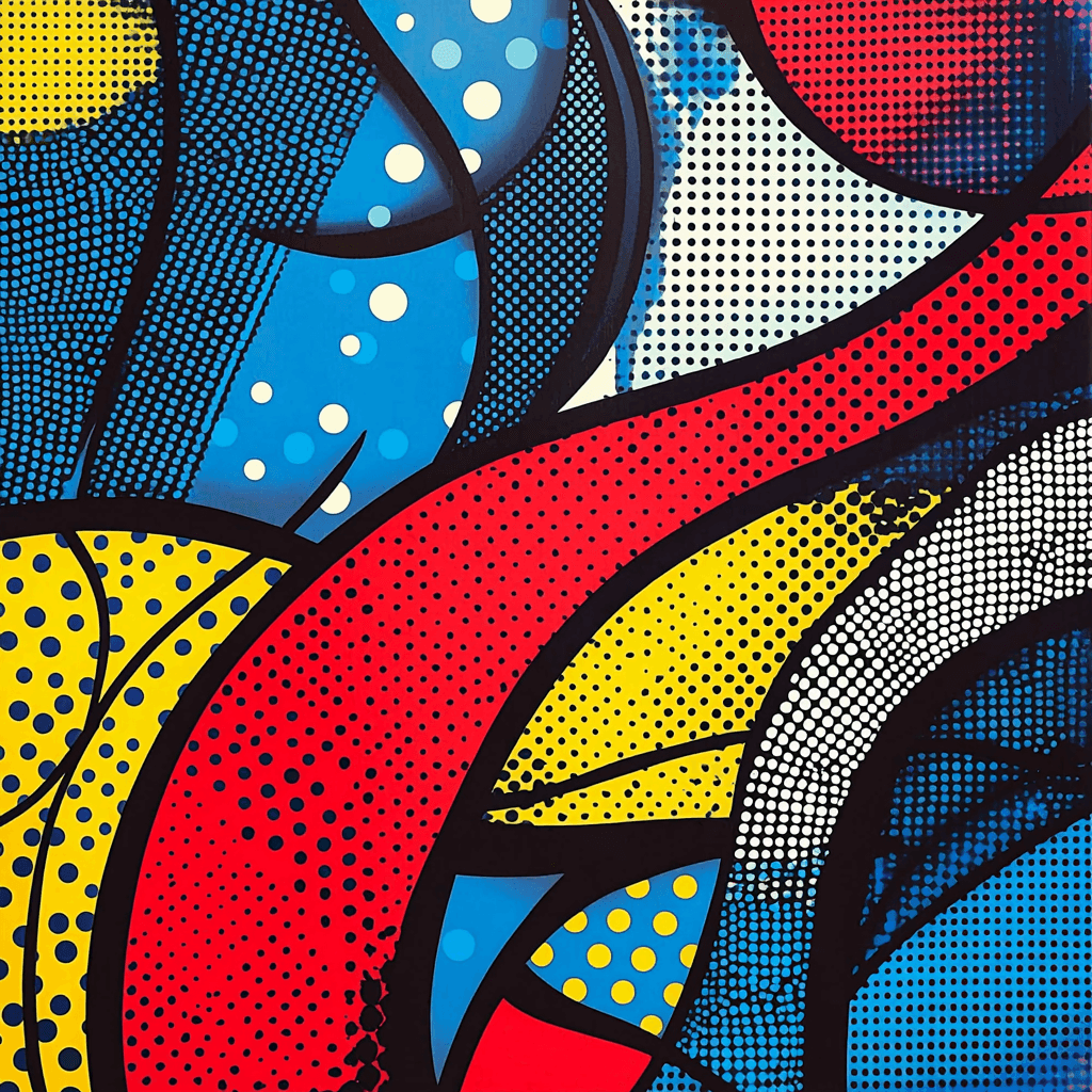Roy Lichtenstein Inspired Patterned Expressions Paint By Numbers