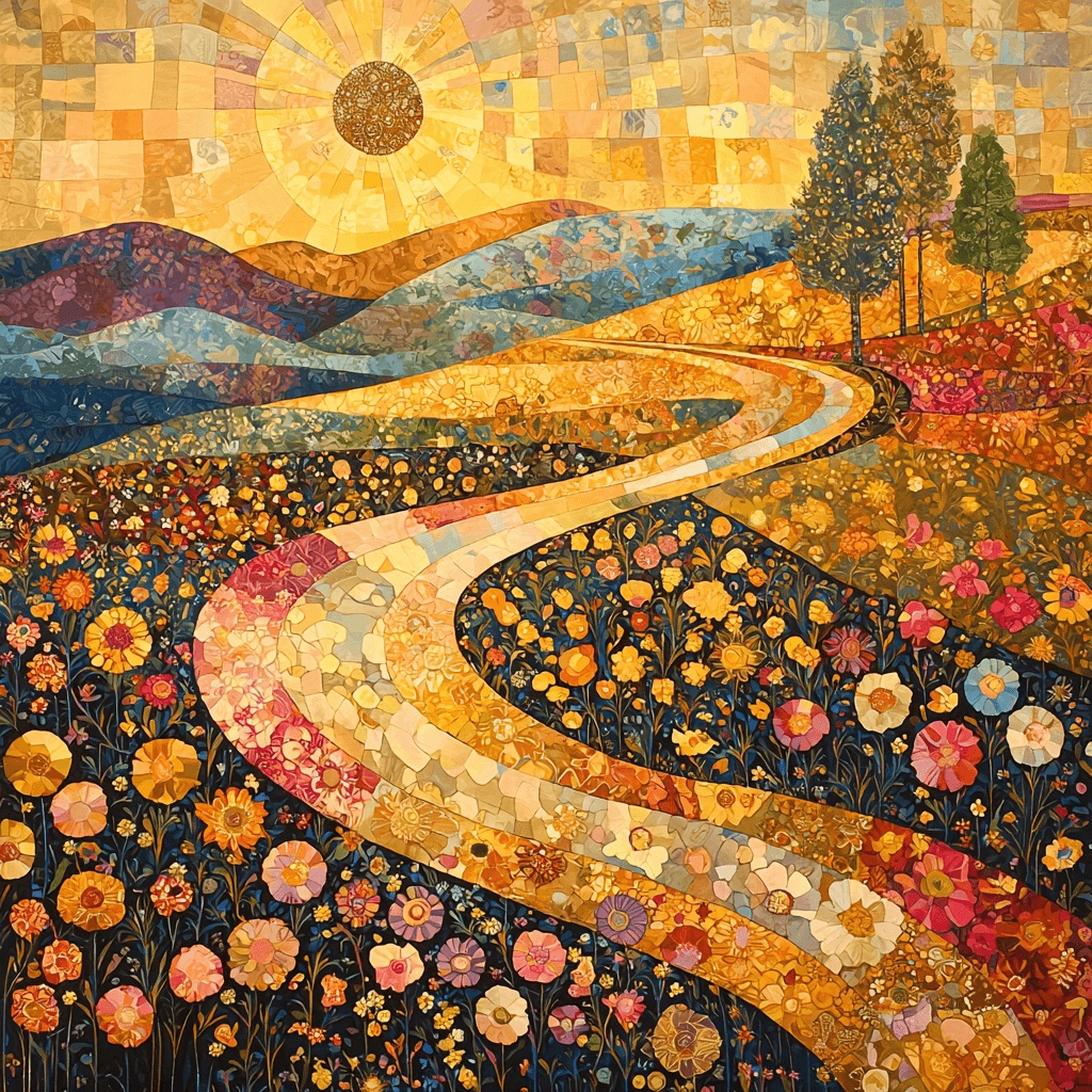 Gustav Klimt Inspired Golden Horizons Paint By Numbers Art