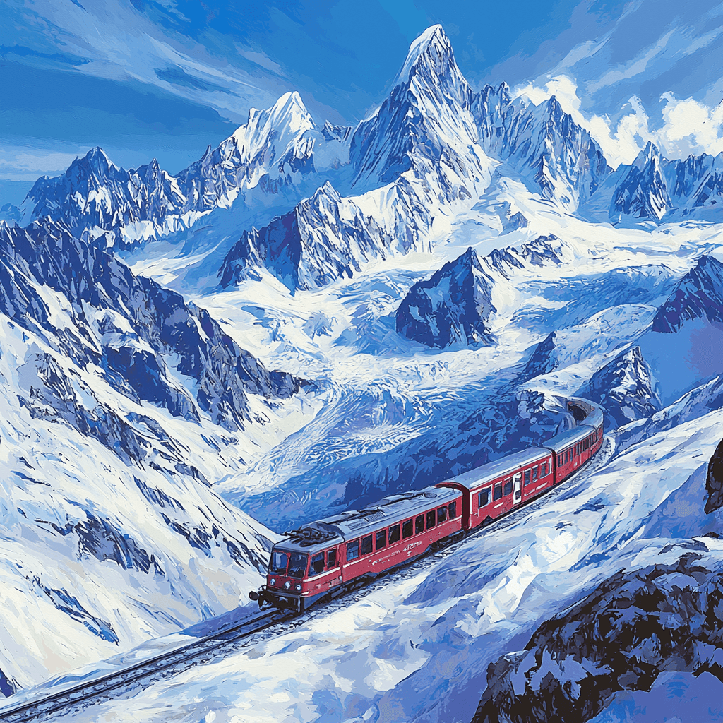 Swiss Jungfraujoch Numbered Painting Kits