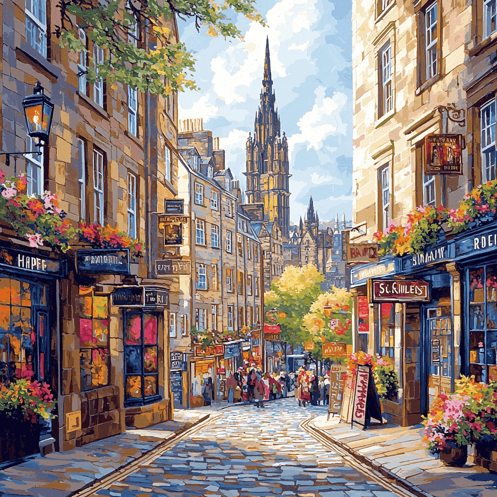 The Royal Mile Painting By Numbers Kit