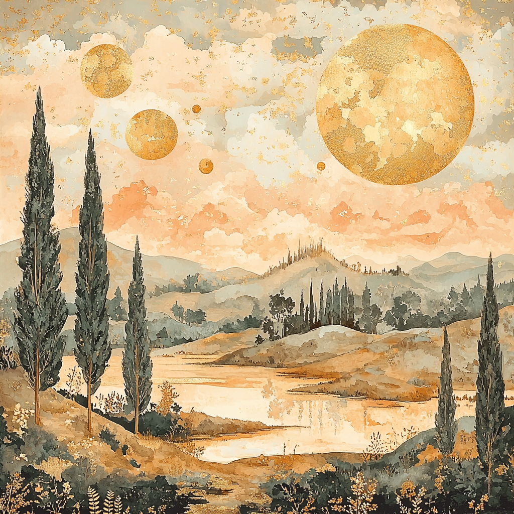 Gustav Klimt Inspired Aurora's Embrace DIY Paint By Numbers