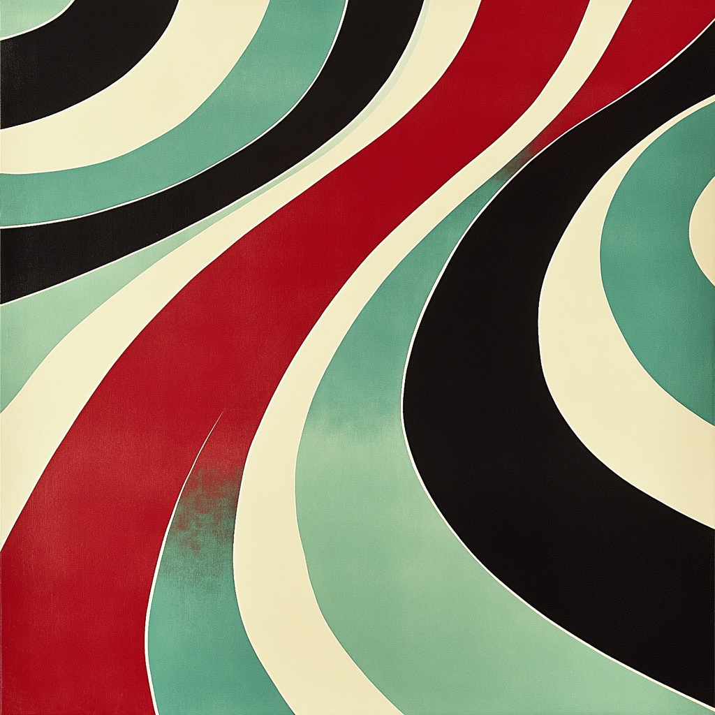 Yayoi Kusama Inspired Endless Pathways paint by color