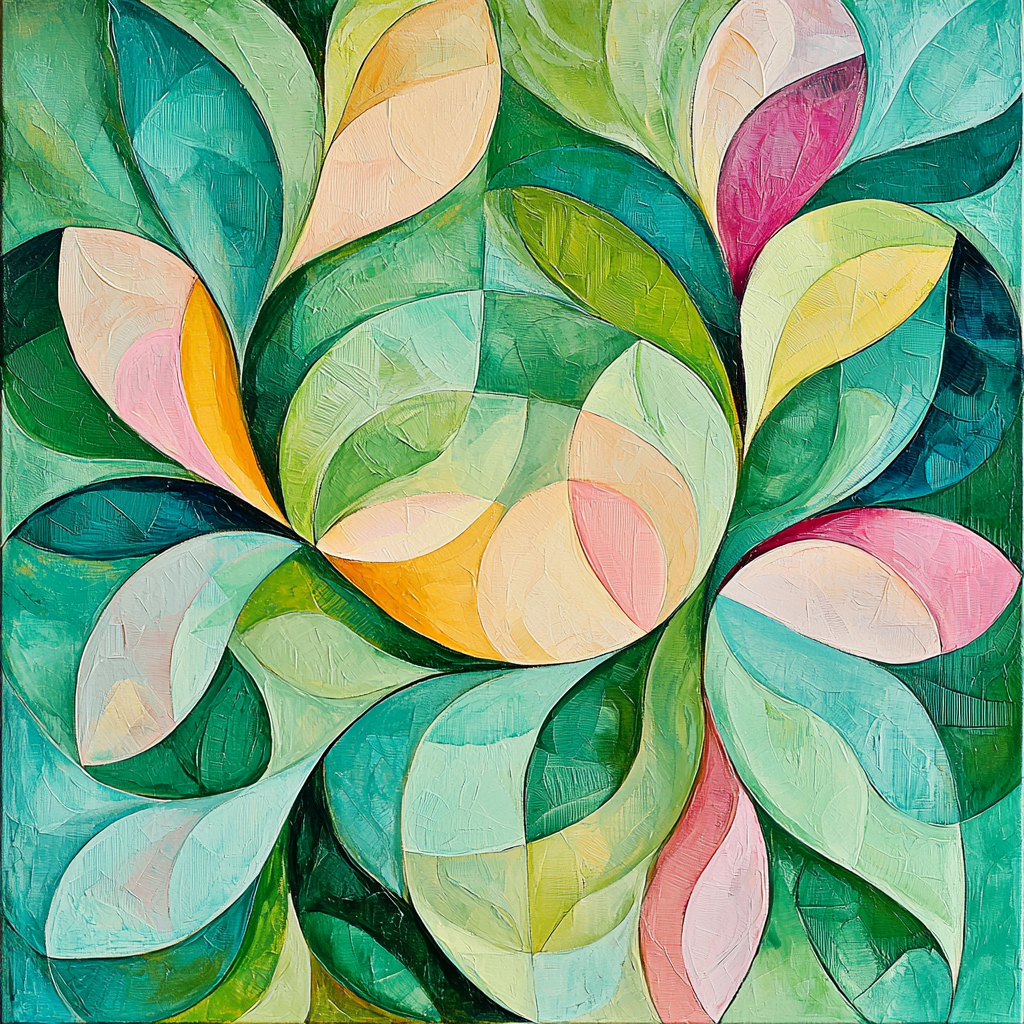 Paul Klee Inspired Serene Swirls Number Painting
