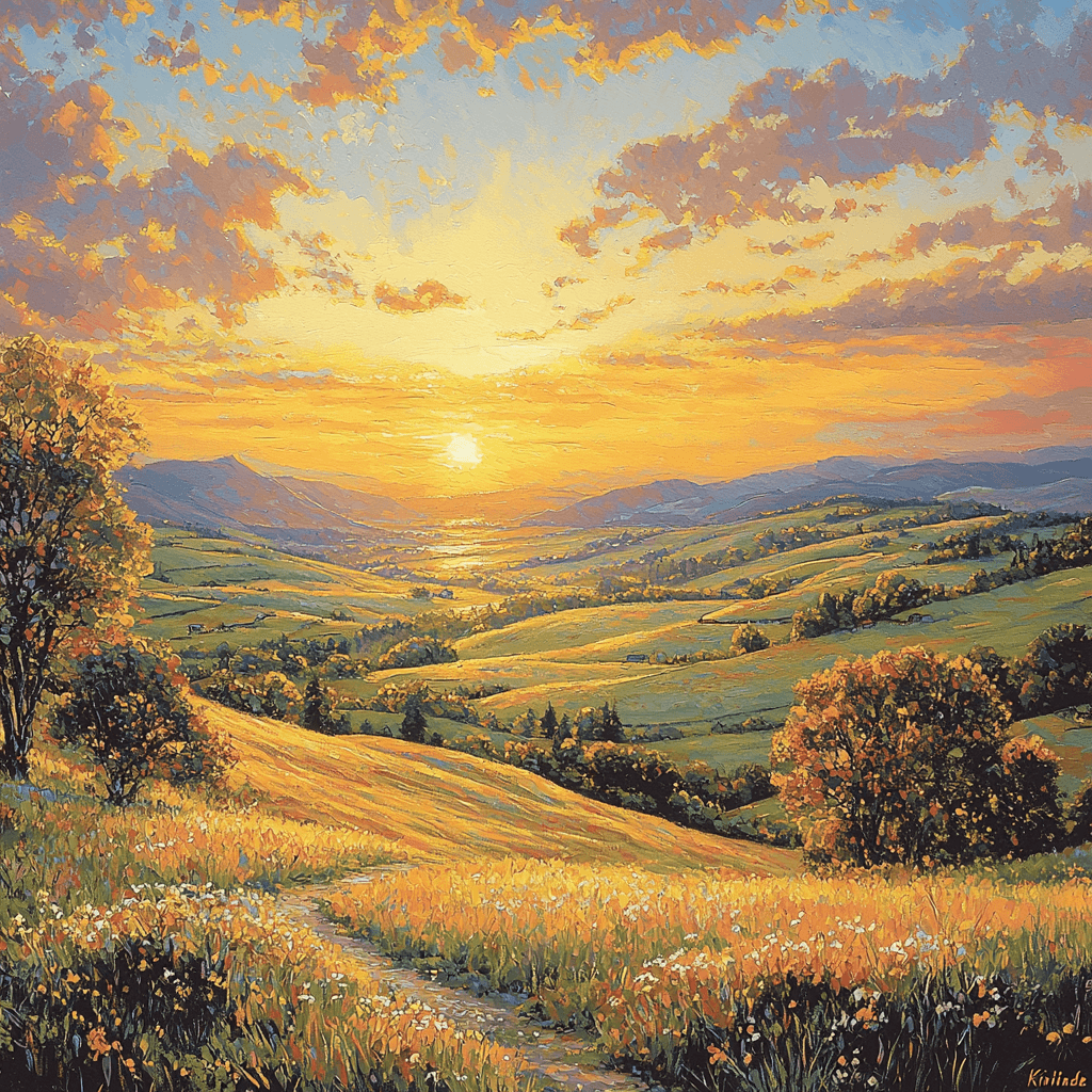 Thomas Kinkade Inspired Bright Horizons DIY Paint By Numbers