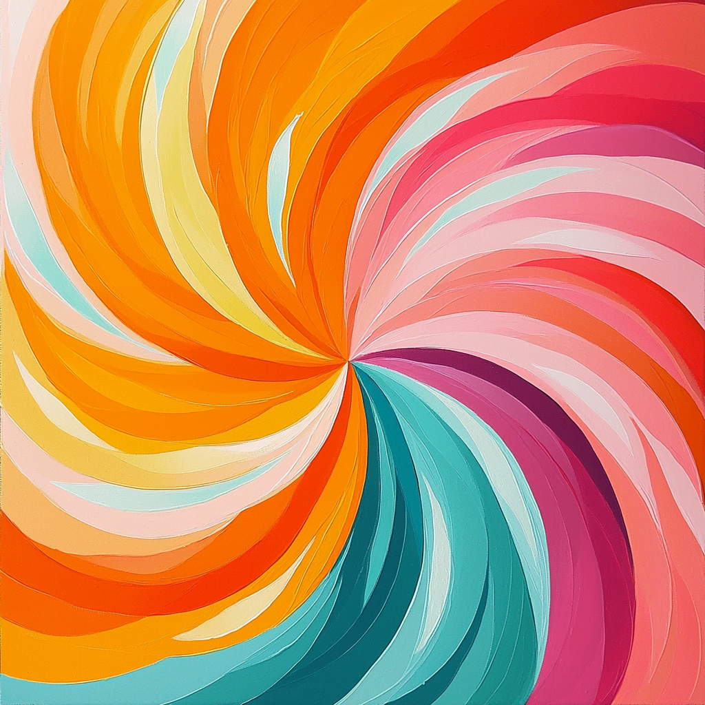 Georges Seurat Inspired Joyful Swirls Paint By Numbers Art