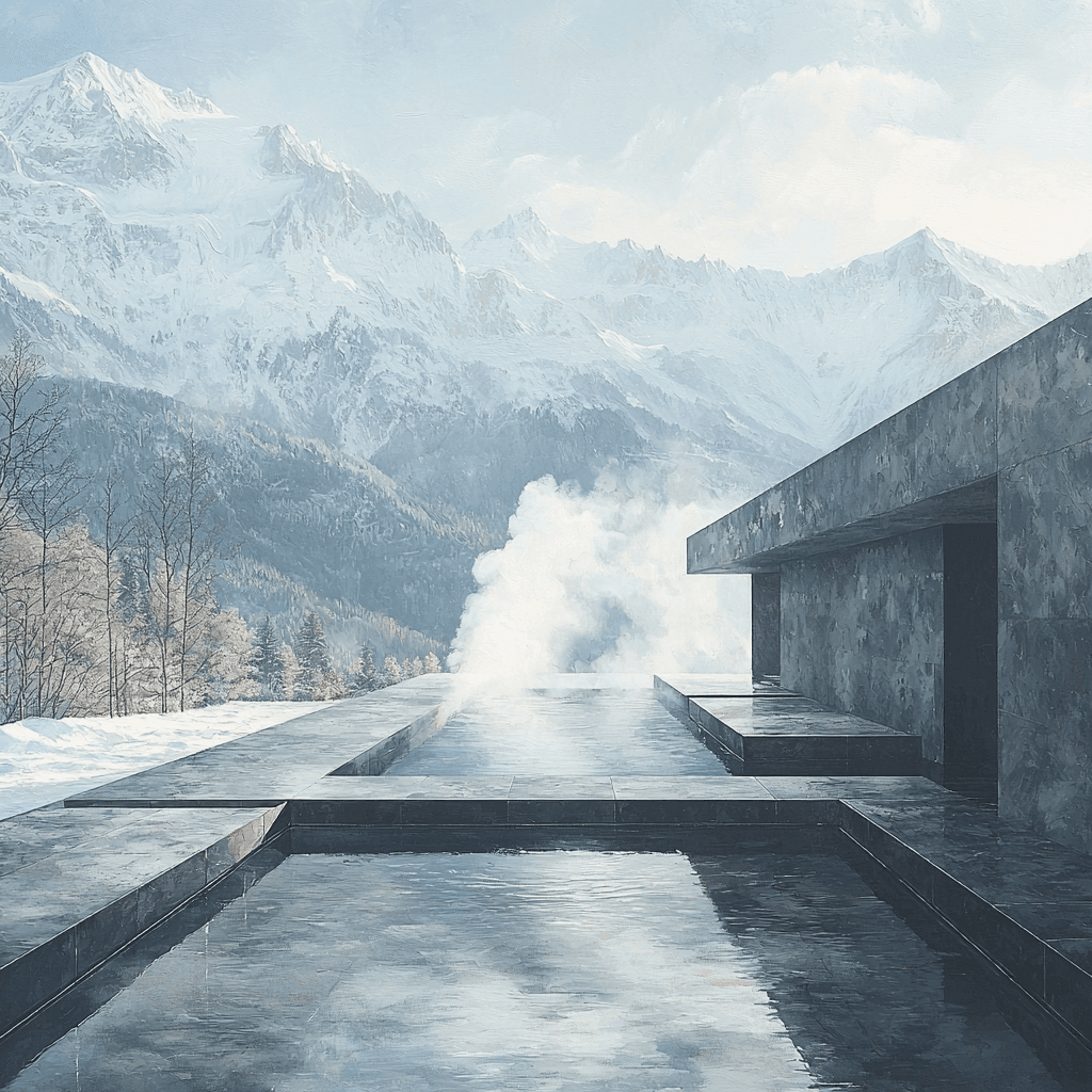 Thermal Baths Of Vals - Vals, Switzerland Numbered Painting Kits