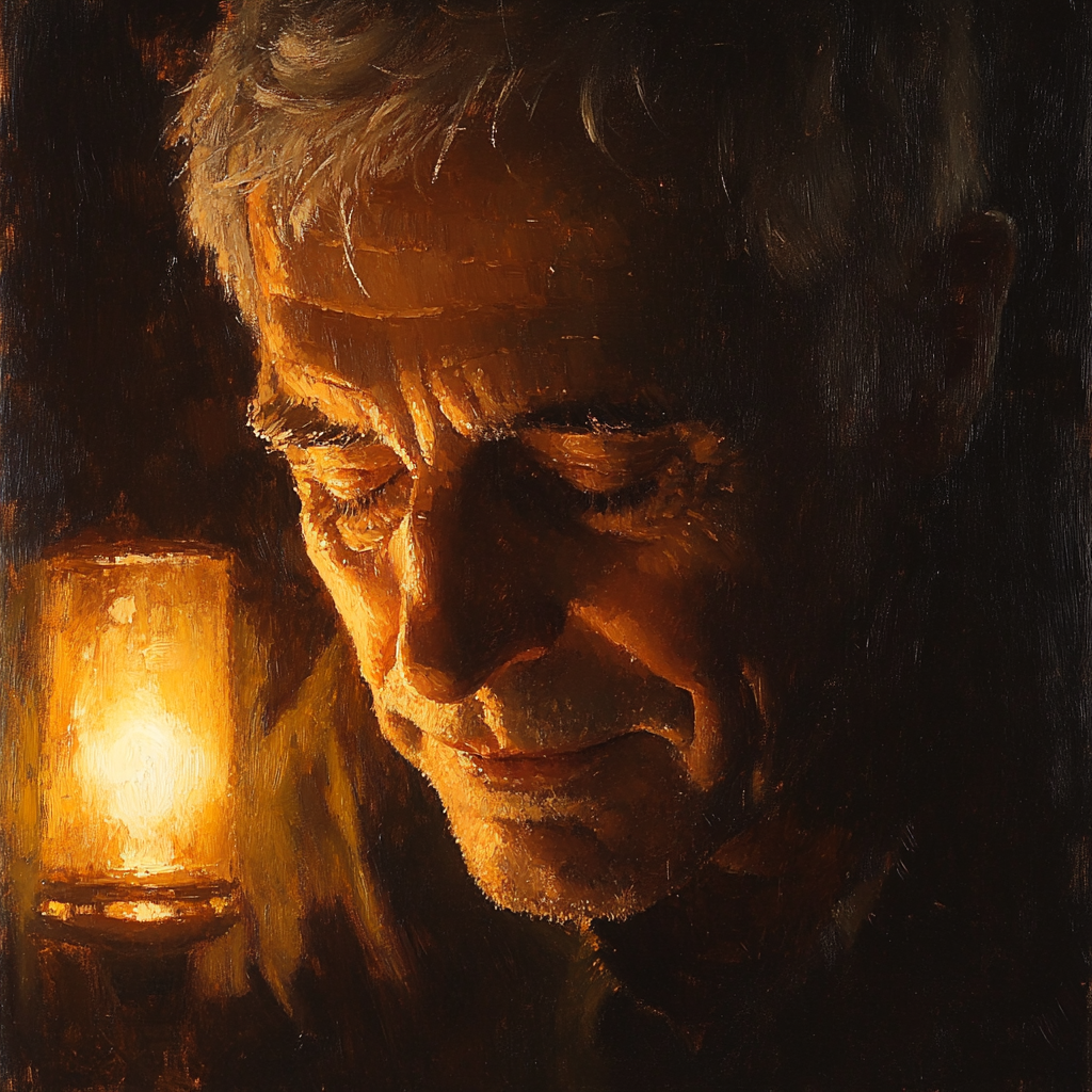 Rembrandt Inspired Elderly Portrait DIY paint by numbers