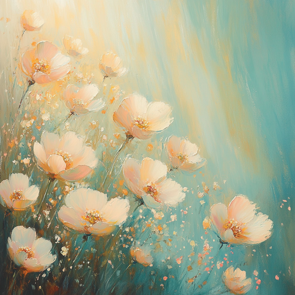 Edgar Degas Inspired Sunlit Stillness paint by color