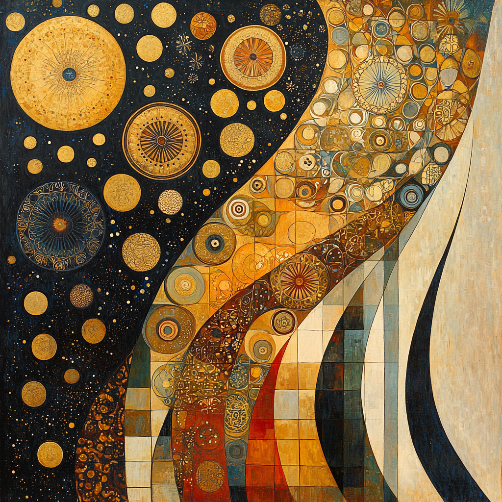 Gustav Klimt Inspired Eternal Patterns Of Life DIY Paint By Numbers