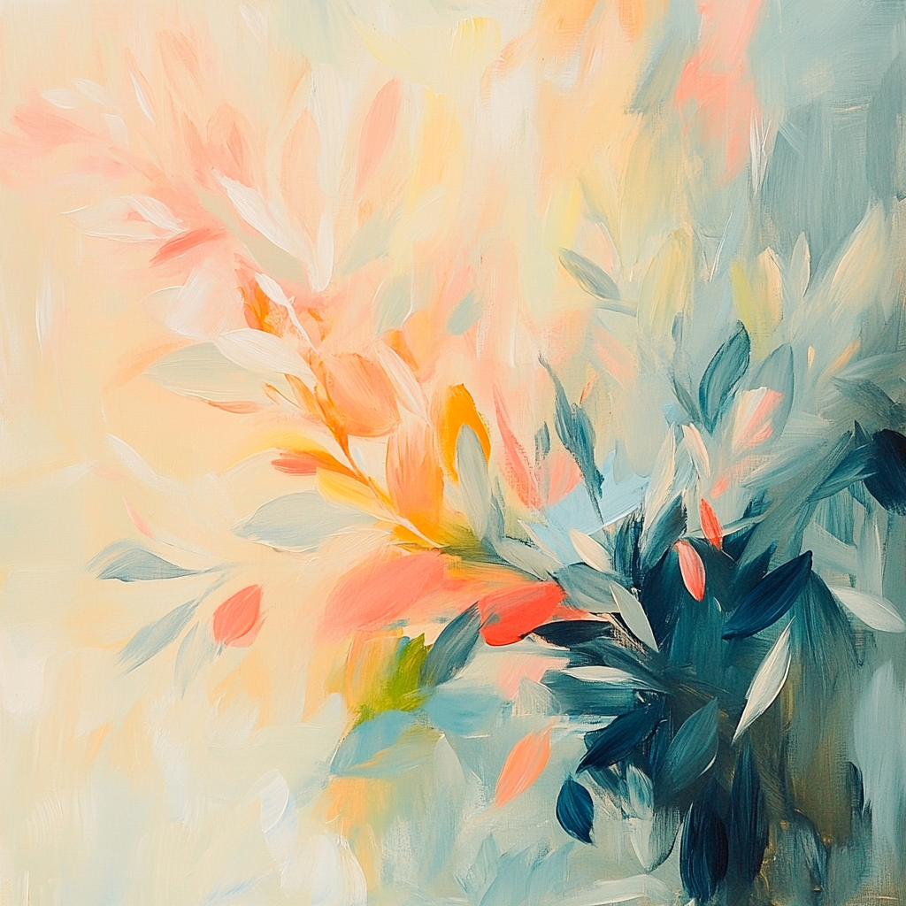 Edgar Degas Inspired Garden Of Quiet Instruments paint by color