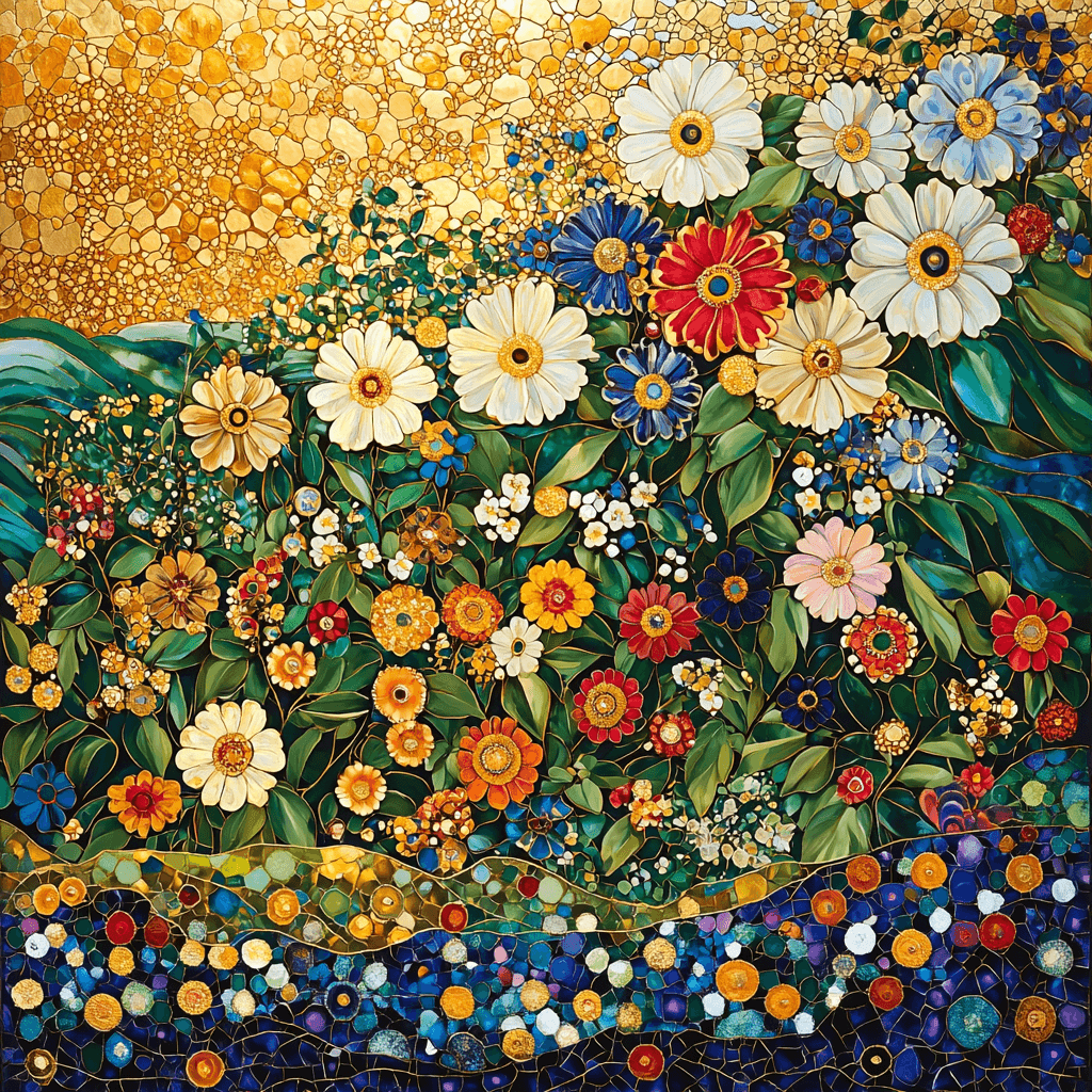 Gustav Klimt Inspired Nature's Patterns Painting Number Kit