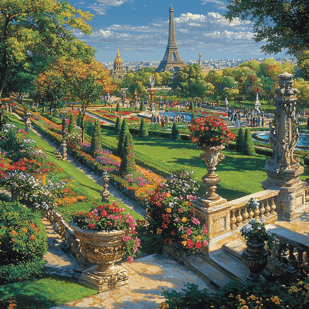 Jardin Des Tuileries Paint By Numbers