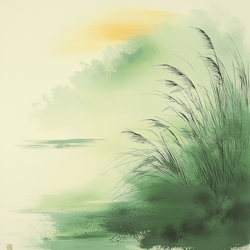 Zhao Mengfu Inspired Gentle Whispering Winds Numbered Painting Kits