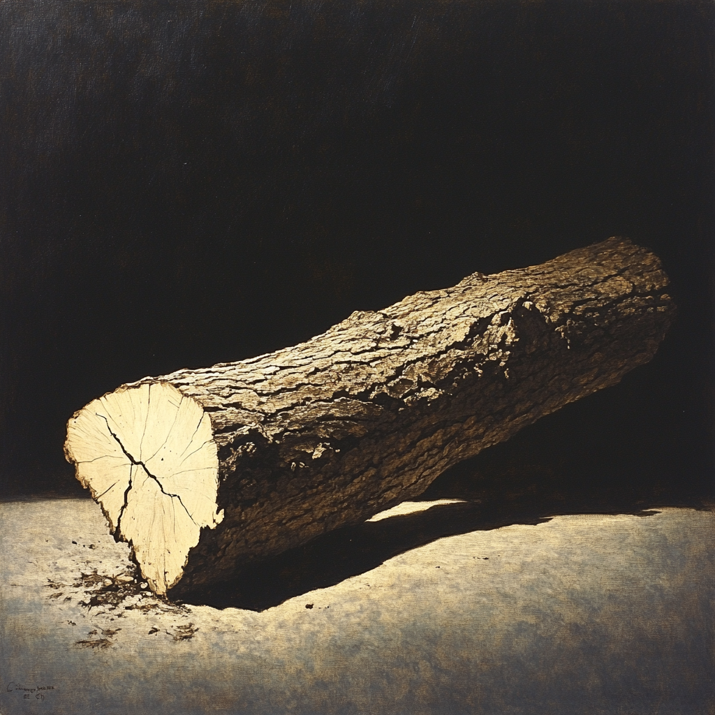 Caravaggio Inspired Storm-Felled Oak Limb painting number kit