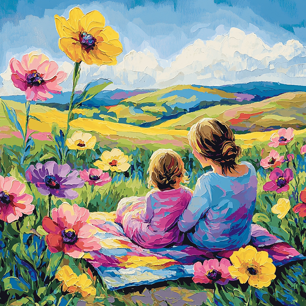 Cuddled In Nature Paint By Number