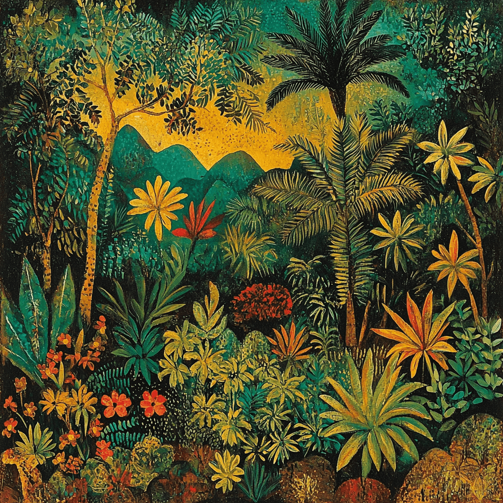 Frida Kahlo Inspired Kahlo's Jungle Sanctuary Paint By Numbers