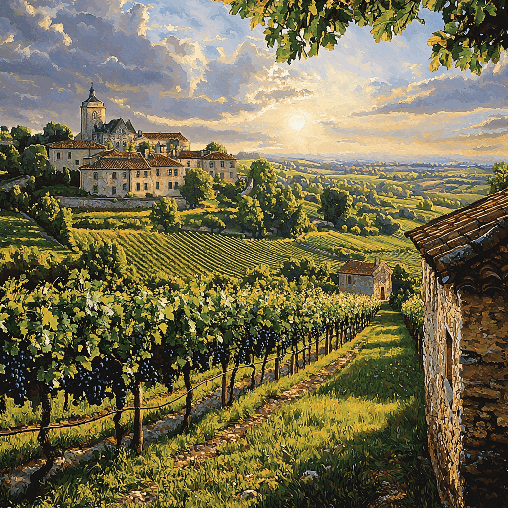 Bordeaux Vineyards Paint By Color