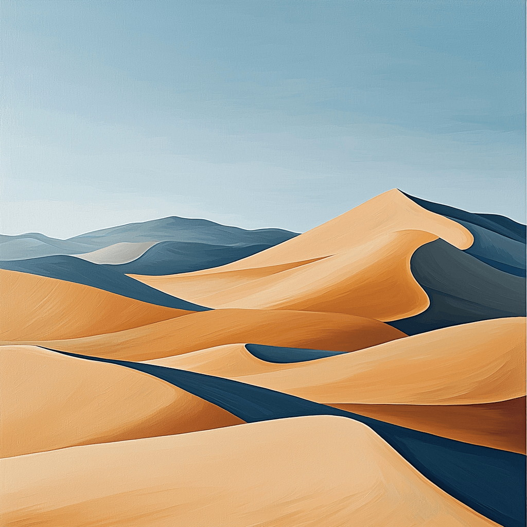 Paul Cézanne Inspired Harmony Of Desert Dunes Numbered Painting Kits