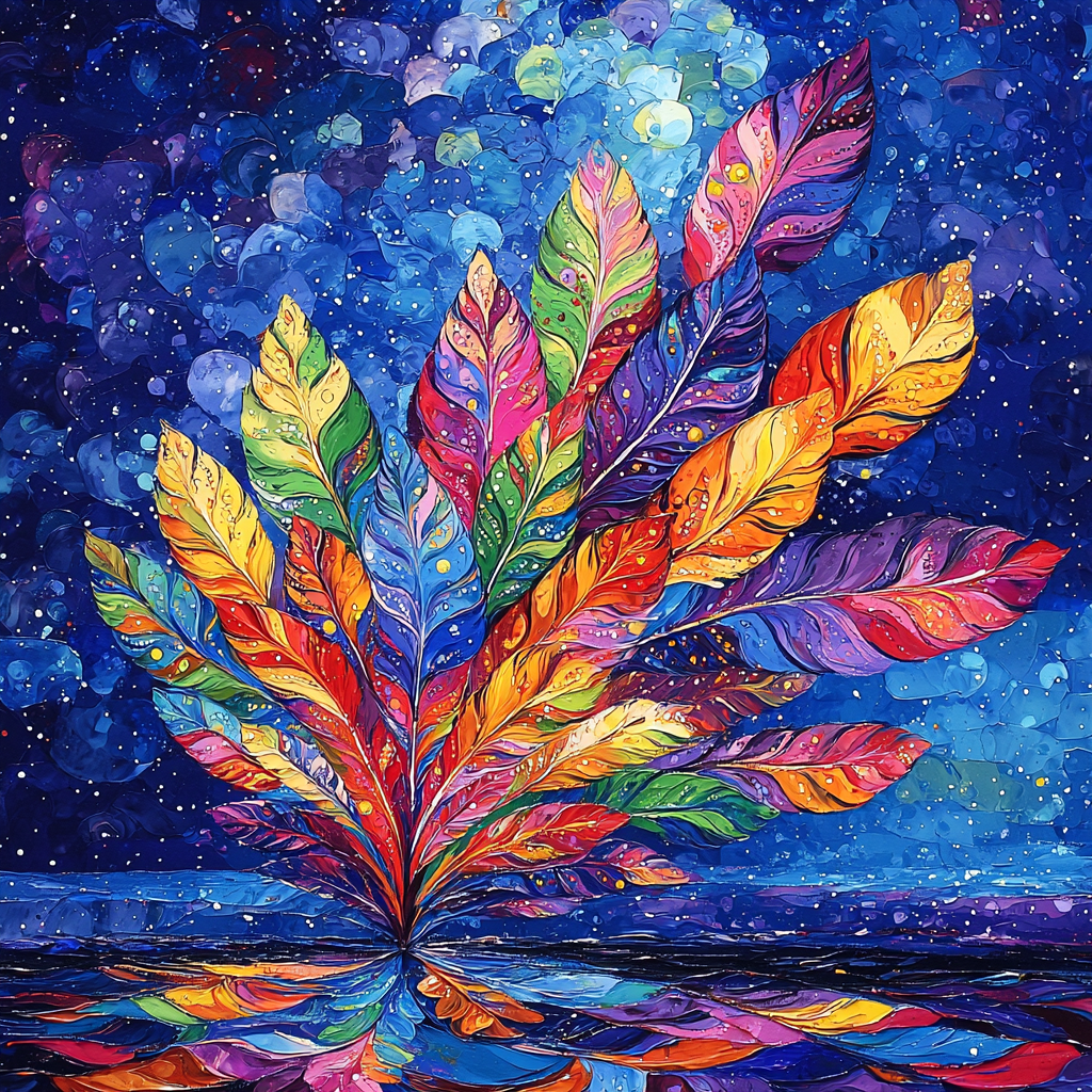 Frida Kahlo Inspired Echoes Of The Divine Feather Painting By Numbers Kit