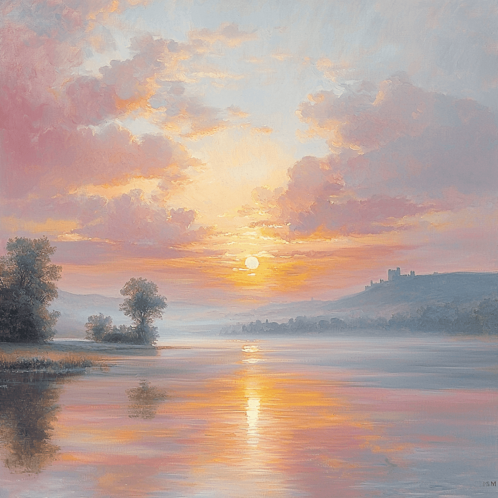 J.M.W. Turner Inspired Rays Of Dawn Paint By Numbers Kits