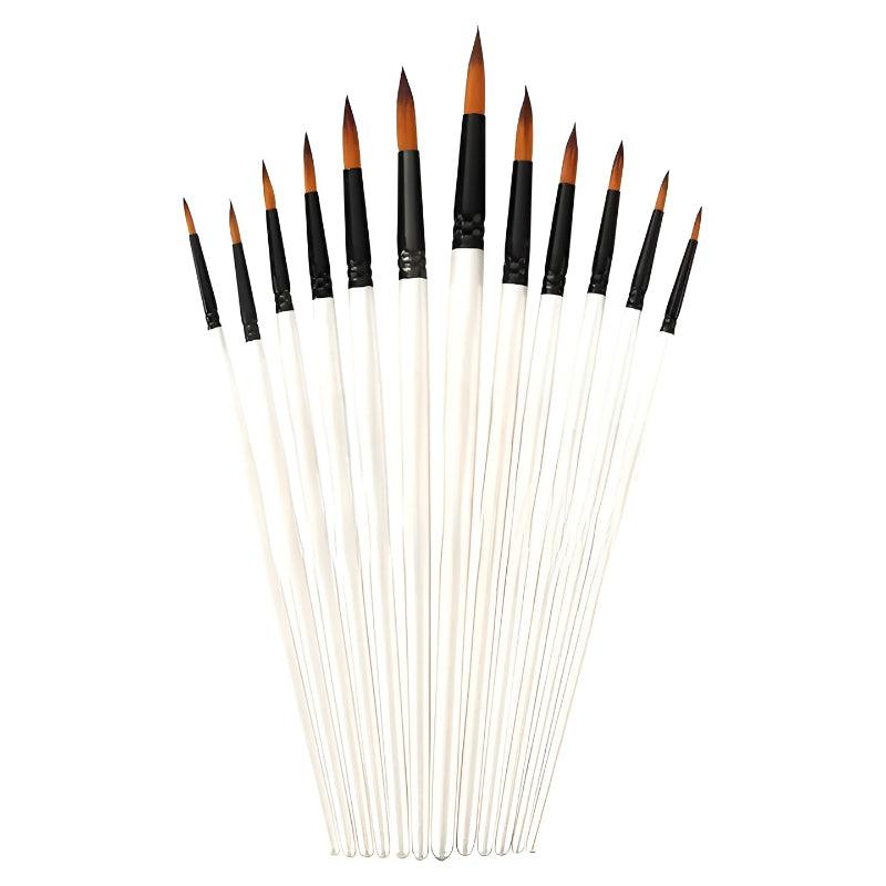 12 Piece Watercolor Brush Set - Artistry Rack