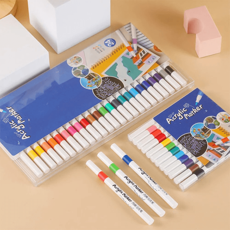 12 Pieces DIY Acrylic Ink Marker Pen - Artistry Rack