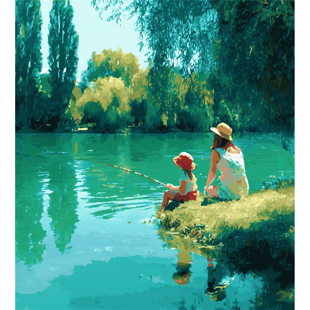 Fishing Together Paint By Numbers Kits