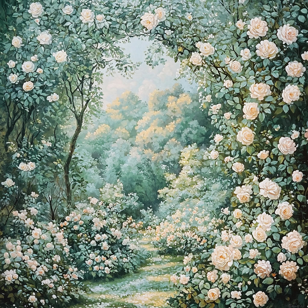 Raphael Inspired Raphael's Garden Number Painting
