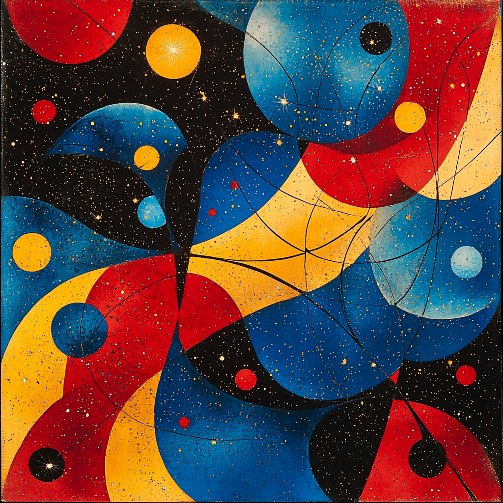 Joan Miró Inspired Stellar Abstraction Painting By Numbers Kit