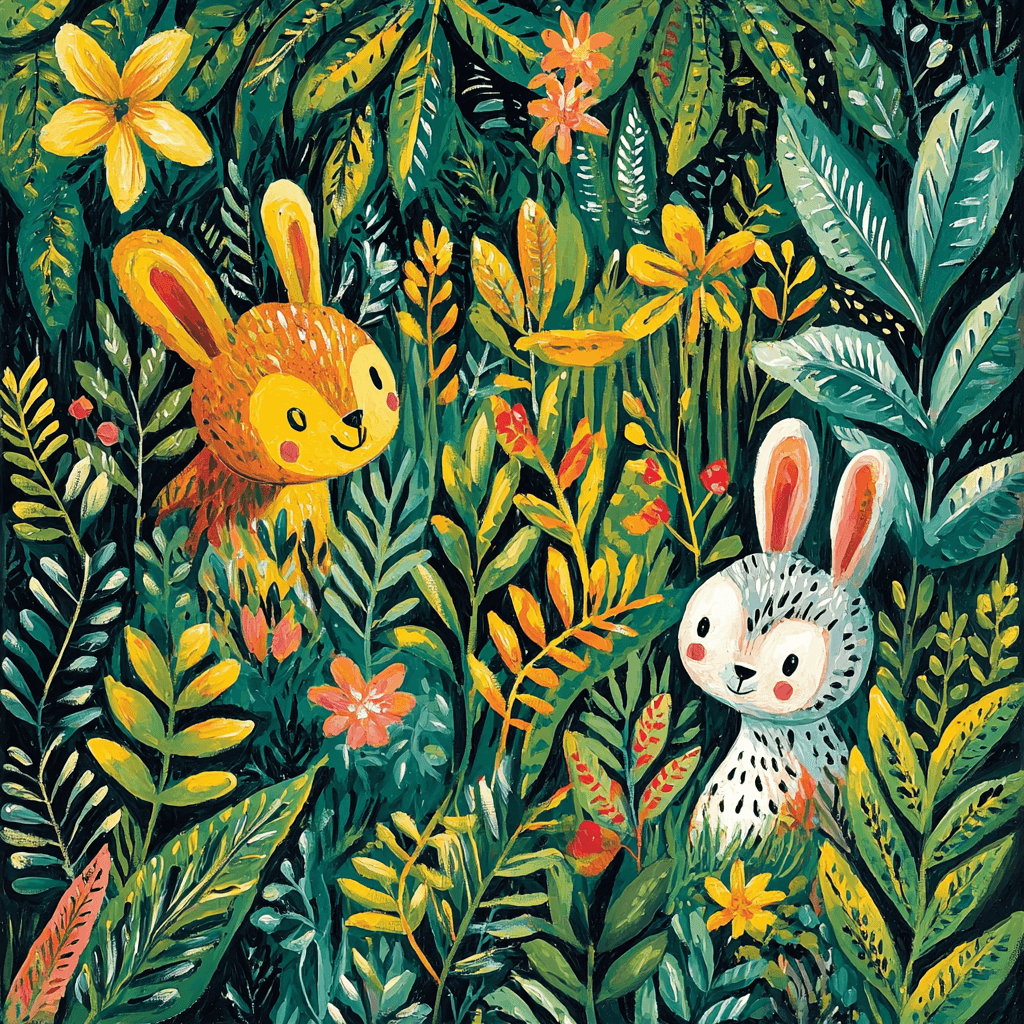 Henri Rousseau Inspired Nature's Whimsy DIY Paint By Numbers