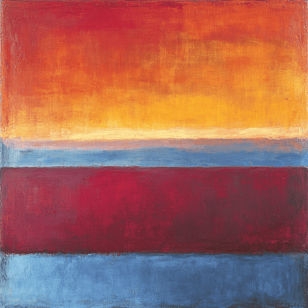 Mark Rothko Inspired Rothko's Solar Horizon Paint By Numbers