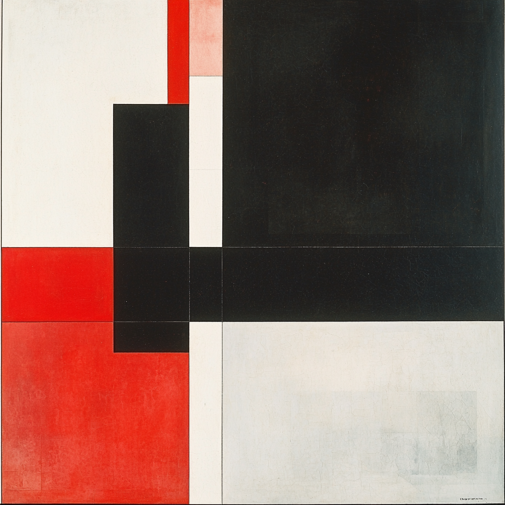 Kazimir Malevich Inspired Structural Balance Paint By Color