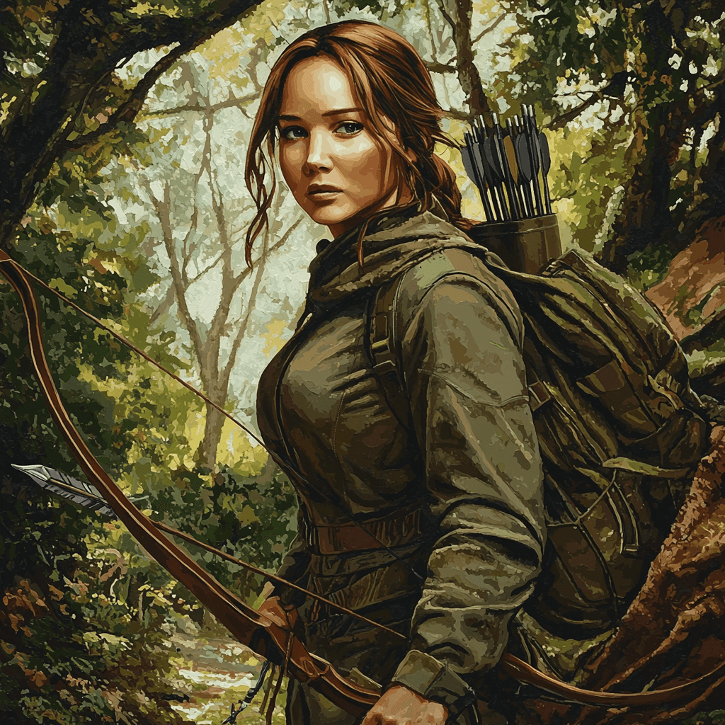 Jennifer Lawrence: The Fierce Spirit Of Katniss Everdeen Painting Number Kit