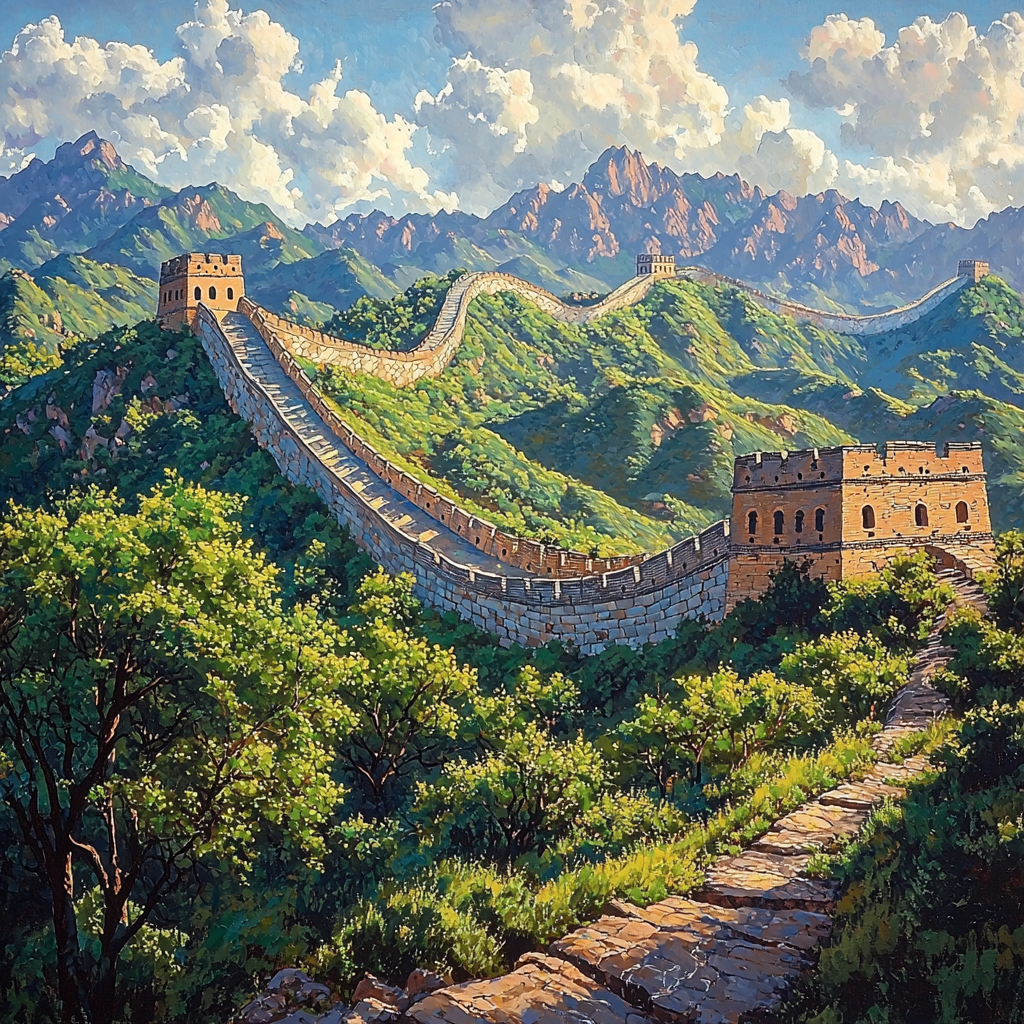 Great Wall Of China - China Paint By Numbers