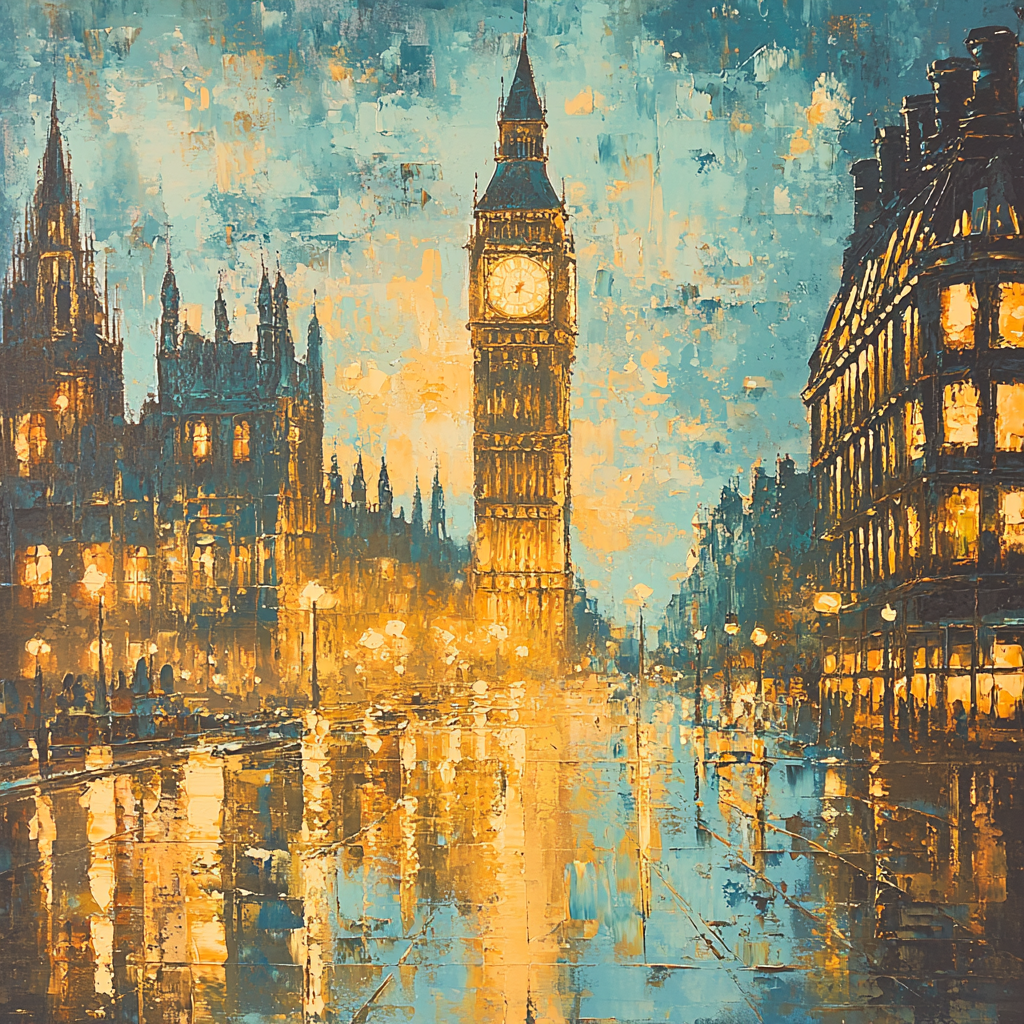 J.M.W. Turner Inspired The Romantic City At Twilight Paint By Color