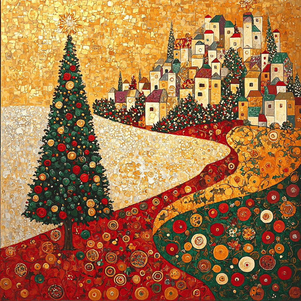 Gustav Klimt Inspired Festive Spirits Paint By Numbers