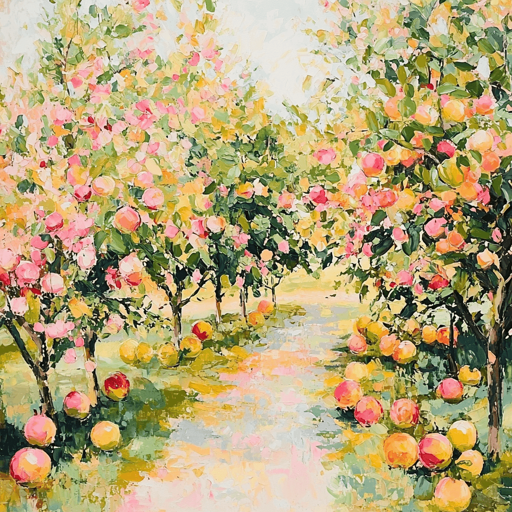 Claude Monet Inspired Sweet Fruit Orchard Paint By Numbers