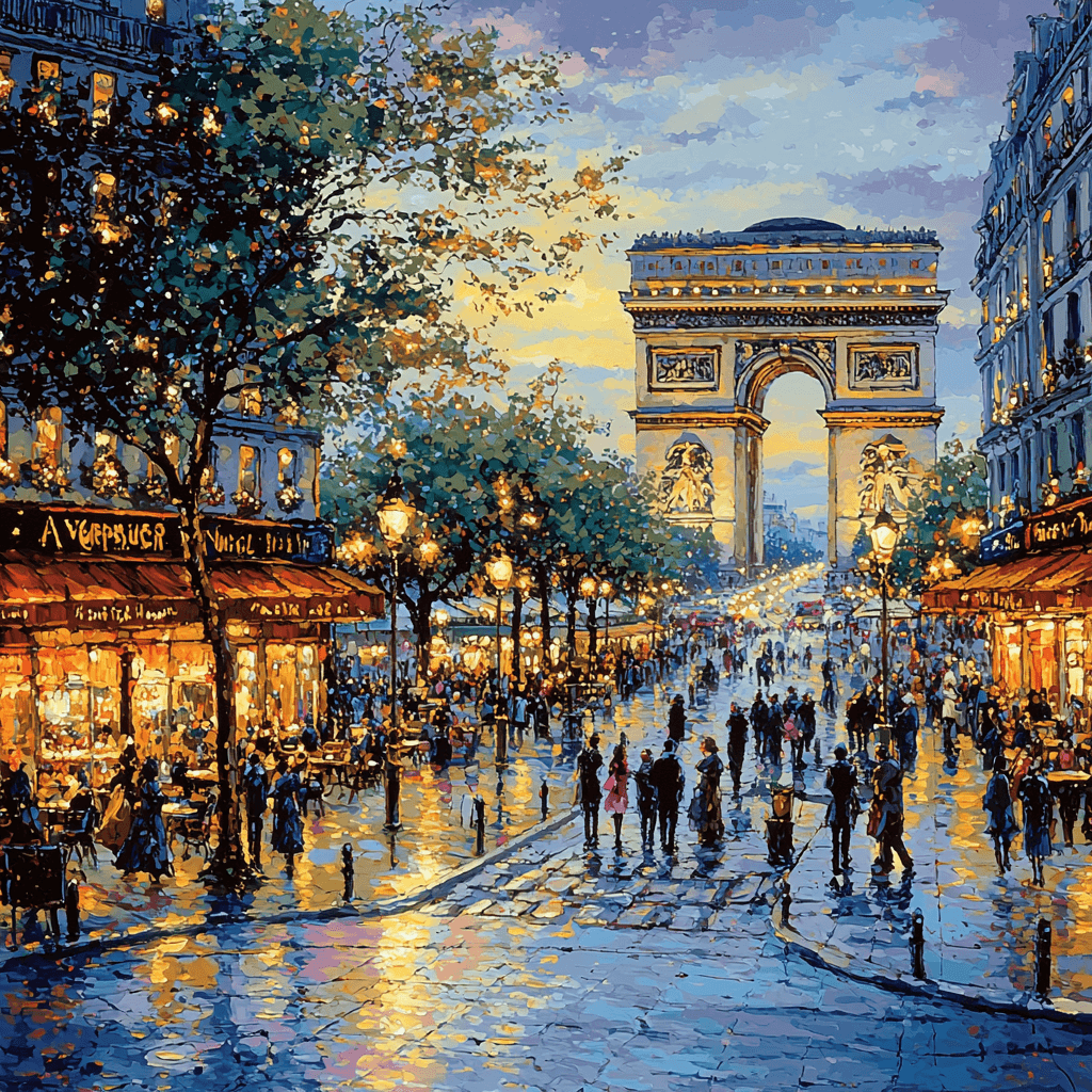 Champs-Élysées - Paris Paint By Numbers Kits