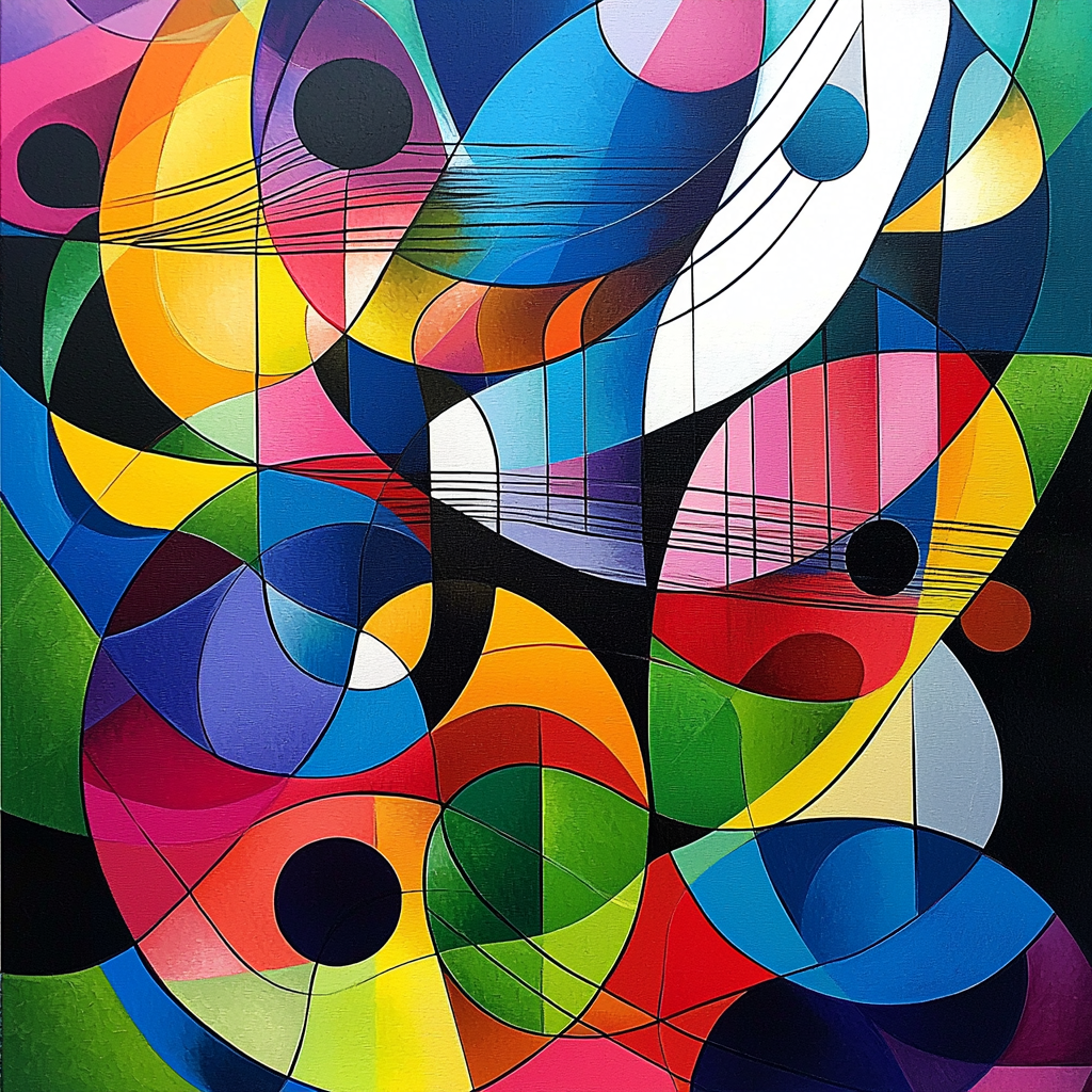 Paul Klee Inspired Symbolic Melodies Number Painting