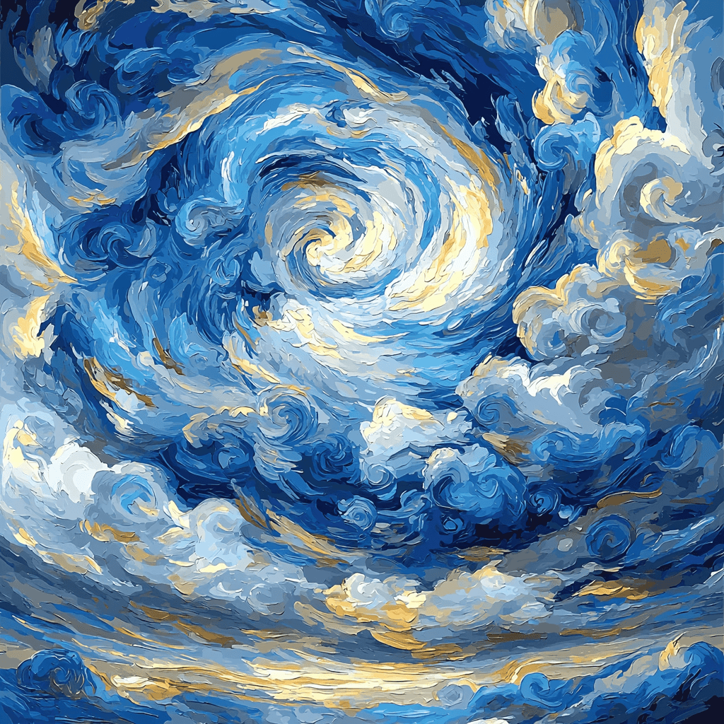 Vincent Van Gogh Inspired Whirling Skies Paint By Numbers Art
