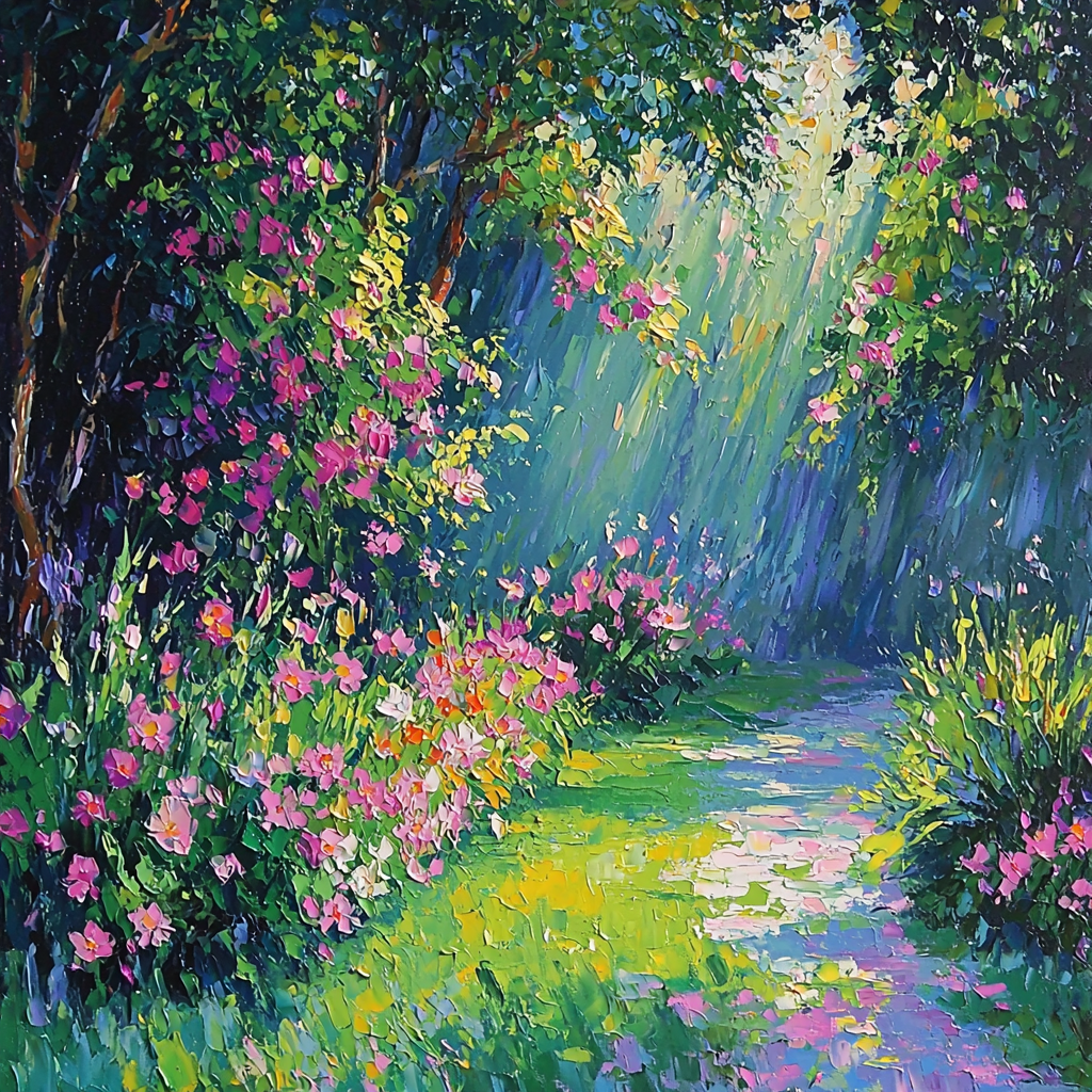 Claude Monet Inspired Botanical Reverie Numbered Painting Kits