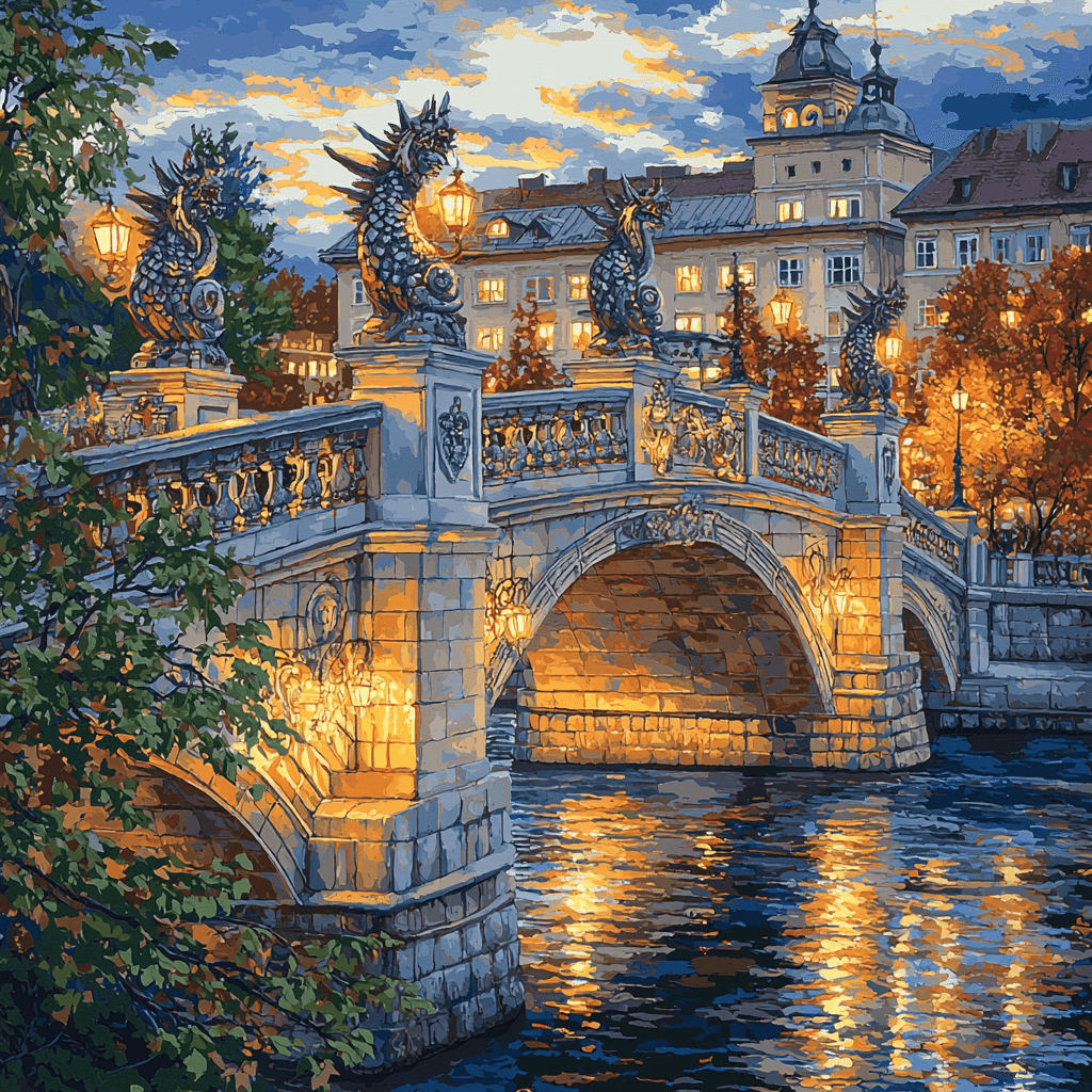 Dragon Bridge Paint By Color