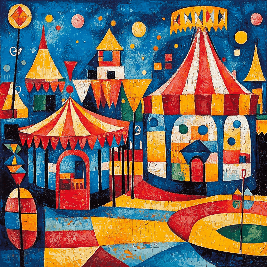 Pablo Picasso Inspired Cubist Carnival Paint By Numbers