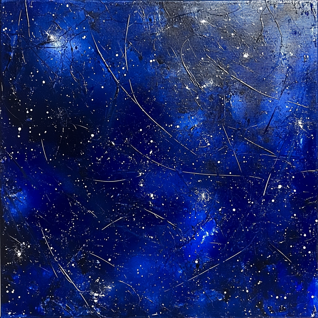 Jackson Pollock Inspired Nebular Drip Field Painting by numbers kit